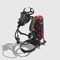 Industrial Protective Gas Mask Respirator With Straps And Breathing Apparatus