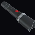 Modern Black Metal Downlight Spotlight With Red Button And Sleek Design For Home Interiors