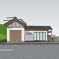 New Chinese Style Post Station Village Post Station Village Exhibition Center Village Reception Center
