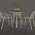 Modern leisure table and chair combination leisure table and chair negotiation table and chair combination 3d model