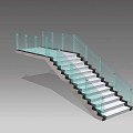 Stairs Rotating Stairs Glass Stairs Solid Wood Stairs Creative Stairs Stairs 3d model