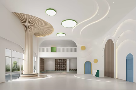 Modern Kindergarten Hall 3d model