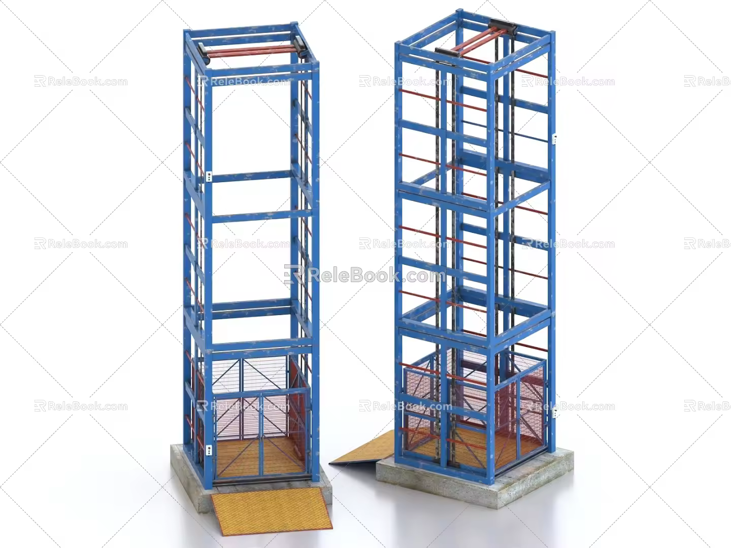 Industrial Elevator Site Elevator 3d model
