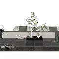 Modern Sofa Coffee Table Combination Sofa Coffee Table 3d model