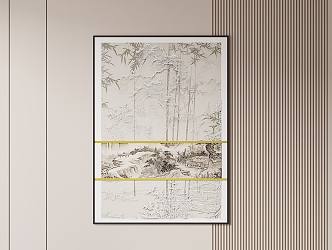 New Chinese Hanging Paintings 3d model