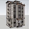 Elegant Multi Story Detached Villa With Balconies Windows Mountain Views And Greenery
