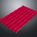 Red Ceramic Roof Tiles With Classic Style For Building Roofing Projects