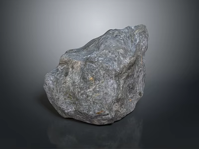 Natural Gray Stone With Rough Surface And Natural Texture For Home Decoration 3d model