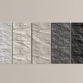 Textured Stone Background Wall Panels With Light To Dark Gray Color Gradient 3d model