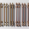 Decorative Metal Furniture Handles With Ornate Ball Finials And Various Classic Finishes