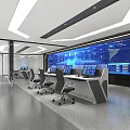 Control Room Command Room 3d model