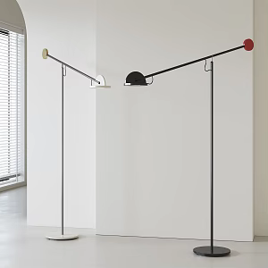 Italian minimalist floor lamp 3d model