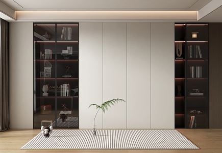 Home bookcase 3D model 3d model