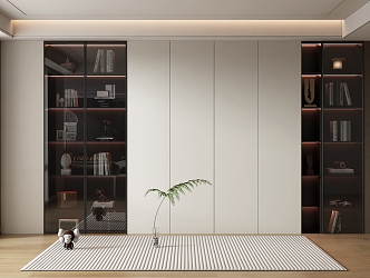 Home bookcase 3D model 3d model