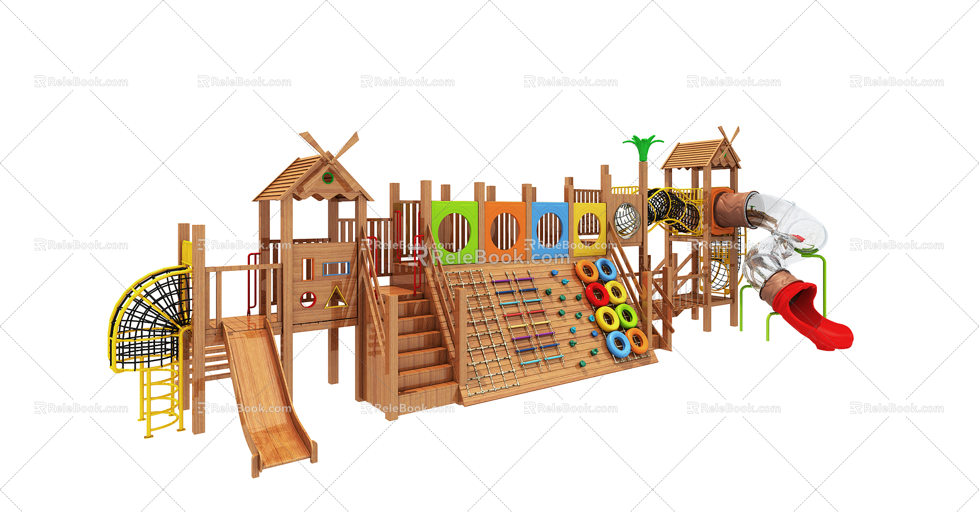 Modern amusement equipment children's slide model