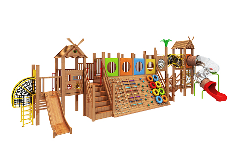 Modern amusement equipment children'slide 3d model