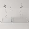 Modern Shower Sauna Interior With Glass Partitions And Shower Head Fixtures
