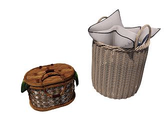 Nordic Storage Basket 3d model