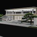 Modern Demonstration Area Landscape 3d model