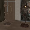 New Chinese style table lamp combination 3d model