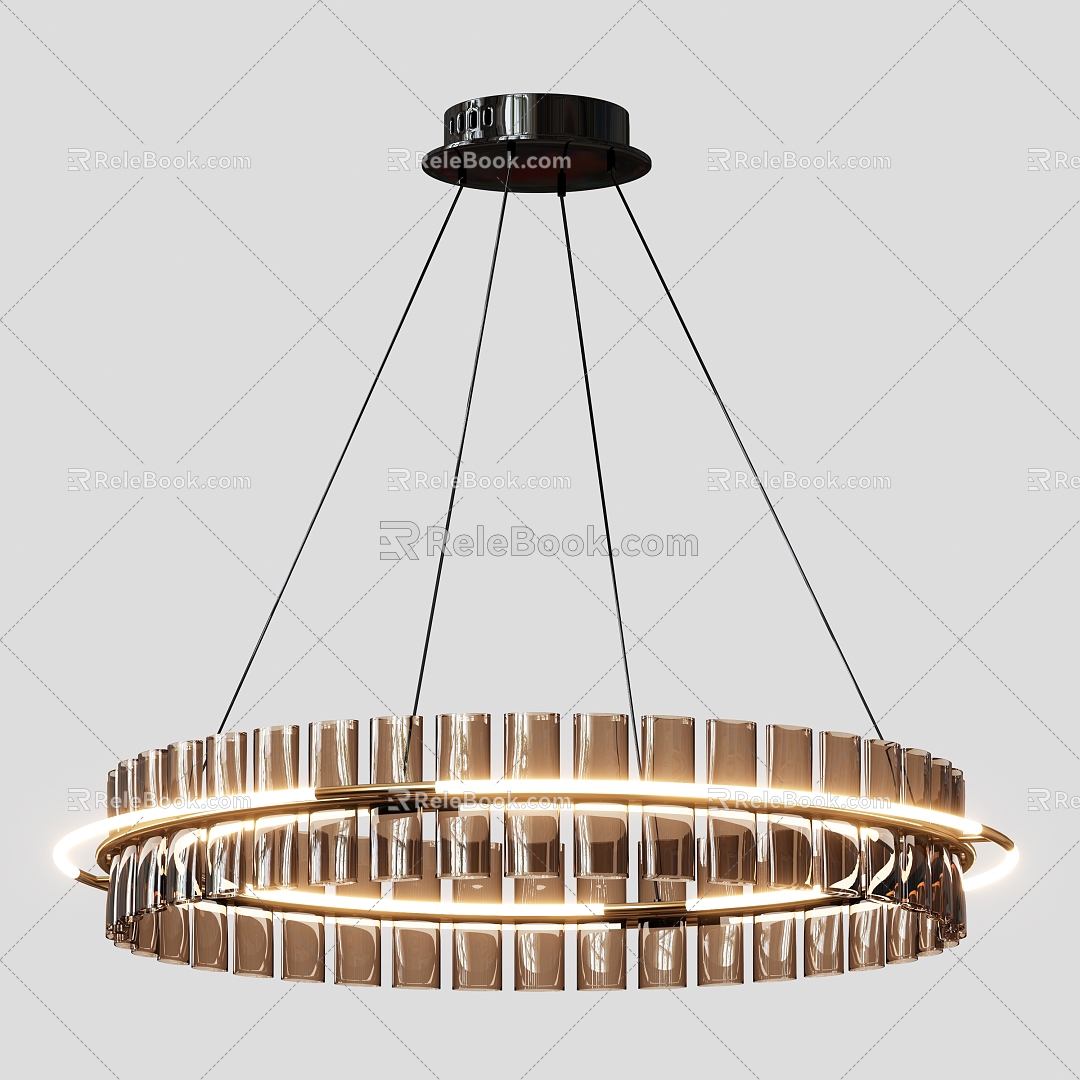 Modern chandelier 3d model