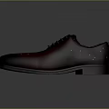 Stylish Men's Leather Dress Shoes With Red Black Gradient And Perforated Details