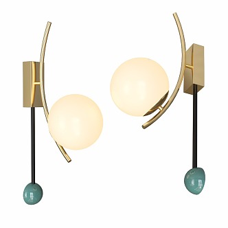 Wall lamp lighting lamp decorative lamp 3d model