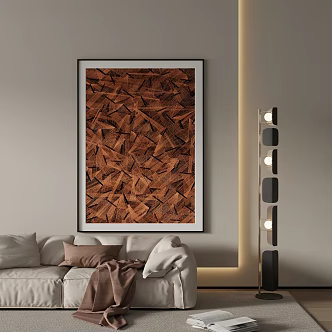 modern decorative painting 3d model