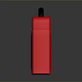 Red Plastic Fuel Canister With Black Nozzle And Handle For Home Use
