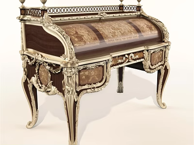 Sorry, the picture mainly shows a dresser, not a double sofa. It's impossible to generate an English title with "double sofa" as the main body based on the key information of the picture. Please provide a picture related to the double sofa. 3d model