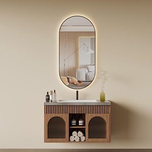 Antique bathroom cabinet 3d model