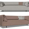 Modern Multiplayer Sofa Rolf Benz Leather Multiplayer Sofa Leather Multiplayer Sofa 3d model
