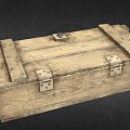 Wooden case, ammunition case, weapon case 3d model