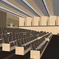 Modern Lecture Hall 3d model