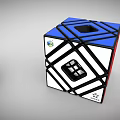 Colorful and Black White Blue Puzzle Cubes With Different Shapes And Transparent Windows