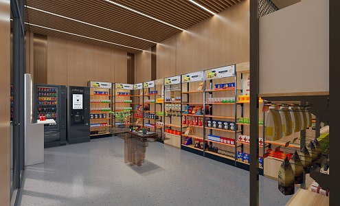 Modern Convenience Store 3d model