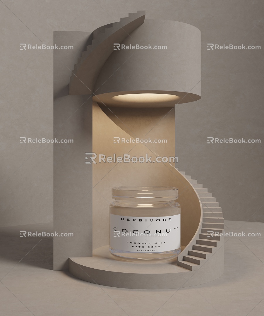 The table lamp cement decorative table lamp 3d model