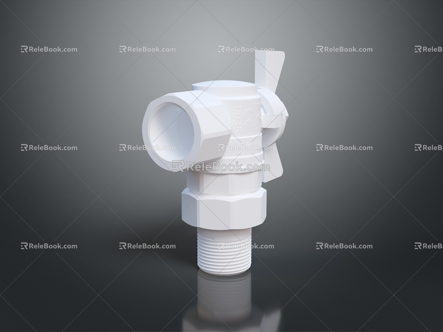 Pipe water pipe valve iron pipe fitting flange tee joint pipe water pipe valve 3d model