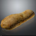 Freshly Baked Long Loaf Artisan Bread With Golden Crust And Soft Interior