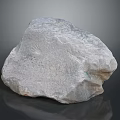 Natural Gray Stone With Rough Surface And Natural Texture As Raw Material 3d model
