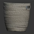 Elegant Woven Storage Basket With Handles For Home Decor And Practical Storage