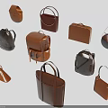 Various Stylish Leather Bags With Different Designs For Fashion Accessories