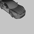 Blue Porsche Sports Car Featuring Sleek Design And Aerodynamic Exterior Features