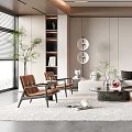 Modern Minimalist Living Room Interior Design With Sofa Coffee Table Rug And Pendant Lights