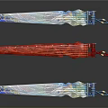 Colorful Decorative Accessories In Red Blue Silver For Daily Use