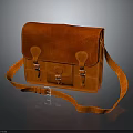 Red Leather Crossbody Bag With Flap Closure And Adjustable Strap For Daily Use