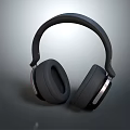 Modern Black Over Ear Headphones With Comfortable Ear Cushions And Metallic Accents