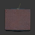 Vintage Wooden Frame Speaker With Classic Cube Design And Front Grille