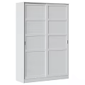 White Cabinet Door With Panel Design And Metal Handles For Modern Storage Solutions