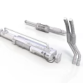 Industrial Metal Equipment With Cylindrical Structure And Connecting Tubes